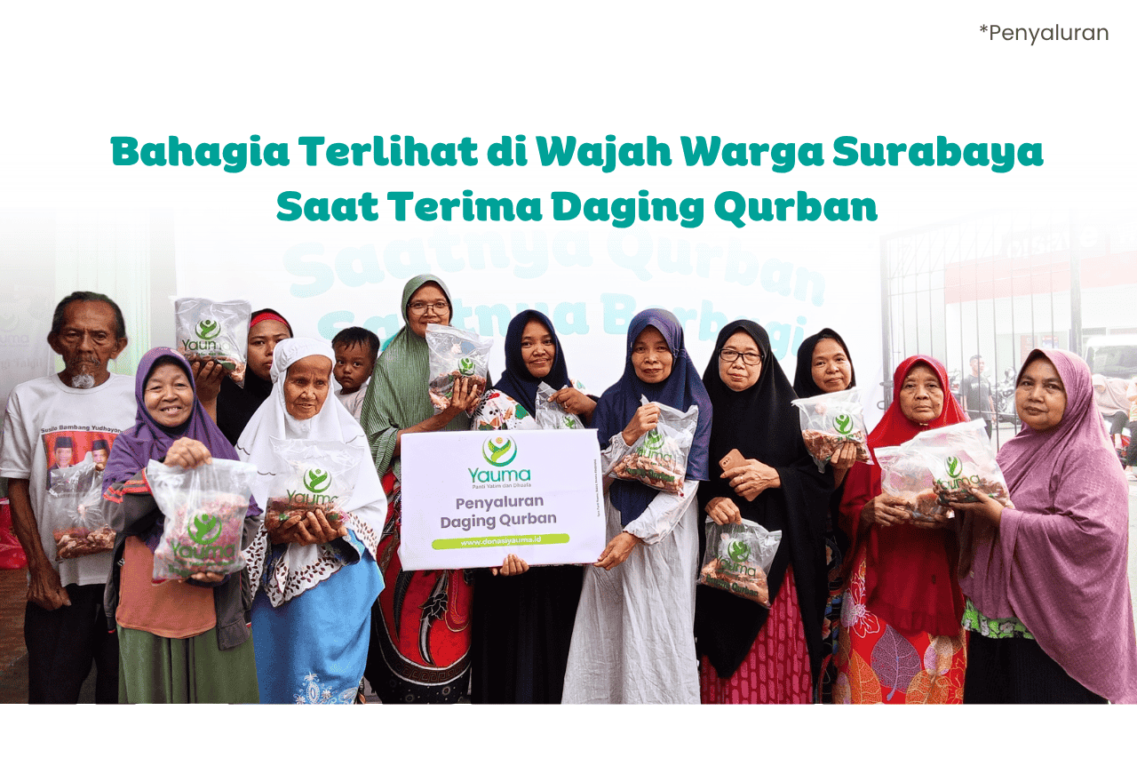 bahagia terima daging qurban