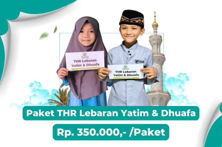 Paket THR lebaran yatim dan dhuafa