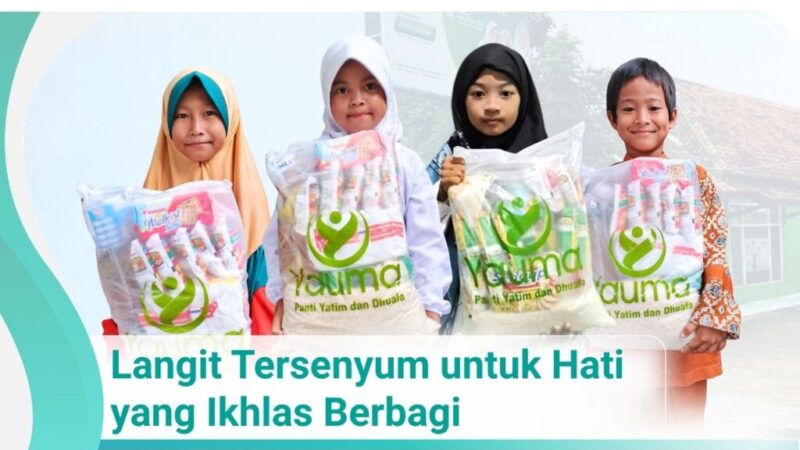 Langit Tersenyum untuk Hati yang Ikhlas Berbagi